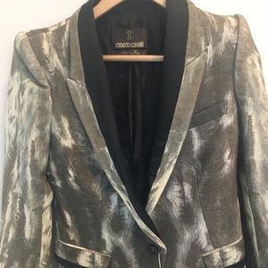 Authentic Roberto Cavalli wool and silk blazer